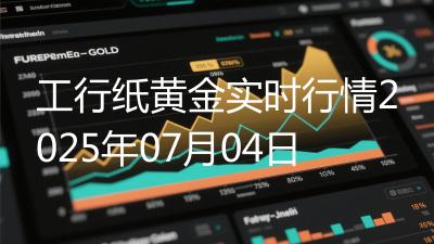 工行纸黄金实时行情2025年07月04日