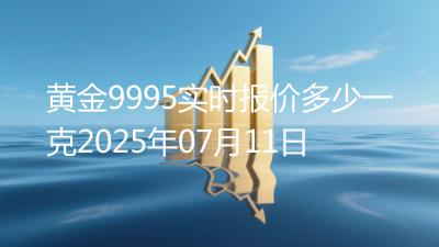 黄金9995实时报价多少一克2025年07月11日
