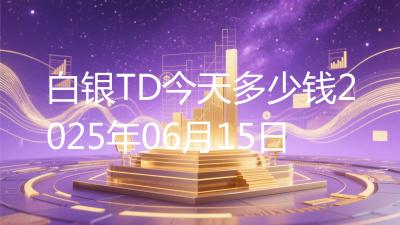 白银TD今天多少钱2025年06月15日