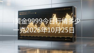 i黄金9999今日行情多少一克2025年10月25日