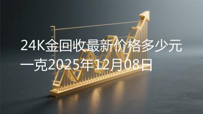 24K金回收最新价格多少元一克2025年12月08日