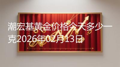 潮宏基黄金价格今天多少一克2026年02月13日