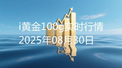 i黄金100g实时行情2025年08月30日