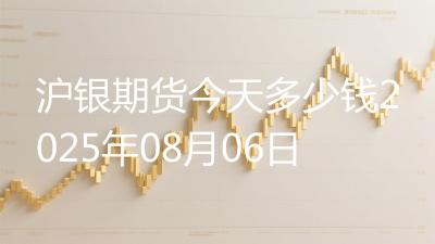 沪银期货今天多少钱2025年08月06日