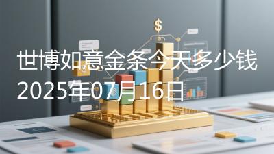 世博如意金条今天多少钱2025年07月16日