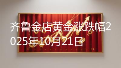 齐鲁金店黄金涨跌幅2025年10月21日