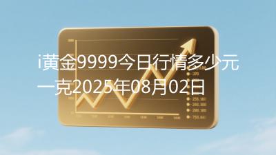 i黄金9999今日行情多少元一克2025年08月02日