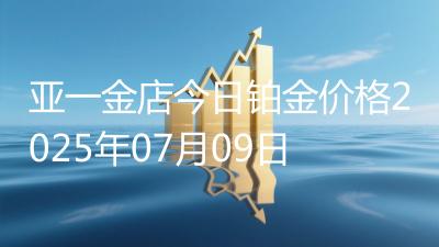 亚一金店今日铂金价格2025年07月09日