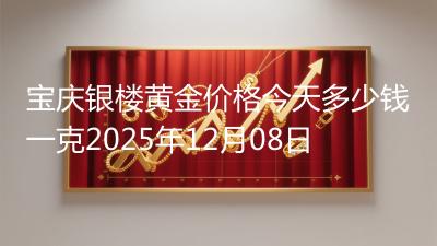 宝庆银楼黄金价格今天多少钱一克2025年12月08日