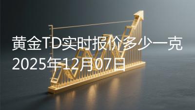 黄金TD实时报价多少一克2025年12月07日