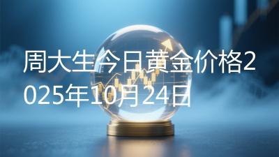 周大生今日黄金价格2025年10月24日
