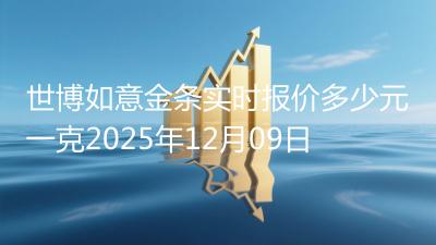 世博如意金条实时报价多少元一克2025年12月09日