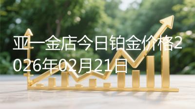 亚一金店今日铂金价格2026年02月21日