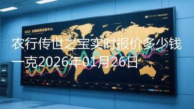 农行传世之宝实时报价多少钱一克2026年01月26日