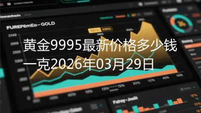黄金9995最新价格多少钱一克2026年03月29日