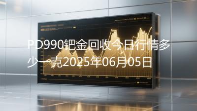 PD990钯金回收今日行情多少一克2025年06月05日