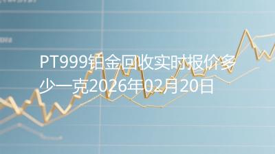 PT999铂金回收实时报价多少一克2026年02月20日