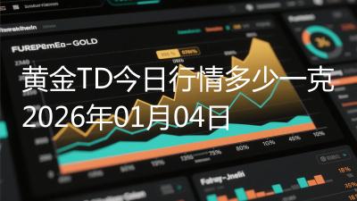 黄金TD今日行情多少一克2026年01月04日