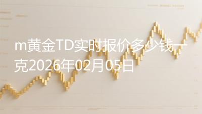 m黄金TD实时报价多少钱一克2026年02月05日