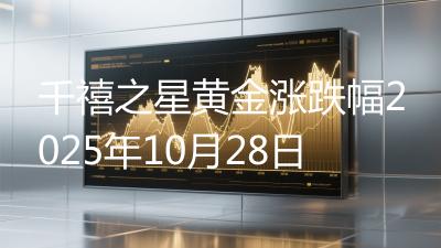 千禧之星黄金涨跌幅2025年10月28日