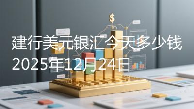 建行美元银汇今天多少钱2025年12月24日