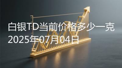 白银TD当前价格多少一克2025年07月04日