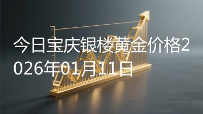 今日宝庆银楼黄金价格2026年01月11日