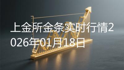 上金所金条实时行情2026年01月18日