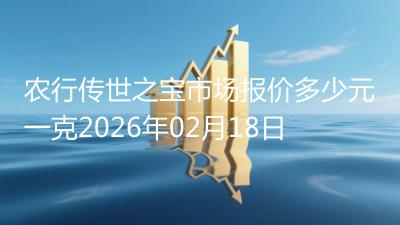 农行传世之宝市场报价多少元一克2026年02月18日