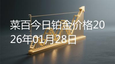菜百今日铂金价格2026年01月28日
