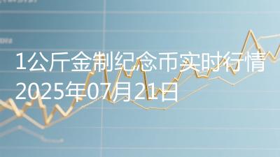 1公斤金制纪念币实时行情2025年07月21日