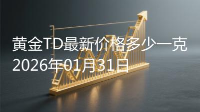 黄金TD最新价格多少一克2026年01月31日