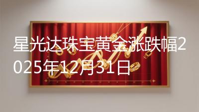 星光达珠宝黄金涨跌幅2025年12月31日
