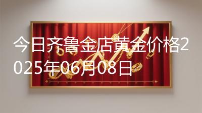 今日齐鲁金店黄金价格2025年06月08日