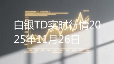 白银TD实时行情2025年11月26日