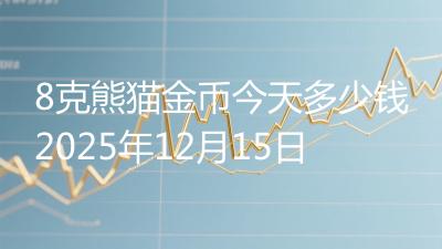 8克熊猫金币今天多少钱2025年12月15日