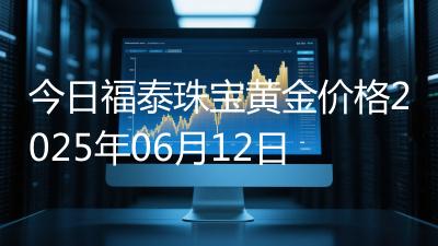 今日福泰珠宝黄金价格2025年06月12日