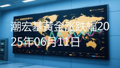 潮宏基黄金涨跌幅2025年06月11日
