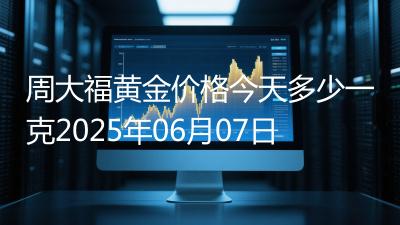 周大福黄金价格今天多少一克2025年06月07日