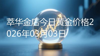 萃华金店今日黄金价格2026年03月03日