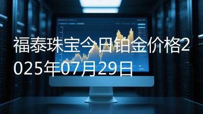 福泰珠宝今日铂金价格2025年07月29日