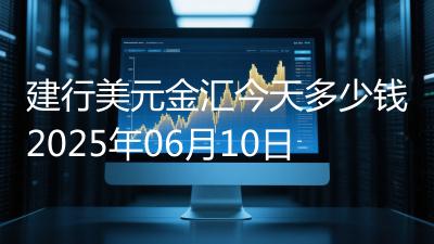 建行美元金汇今天多少钱2025年06月10日