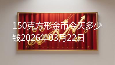 150克方形金币今天多少钱2026年03月22日