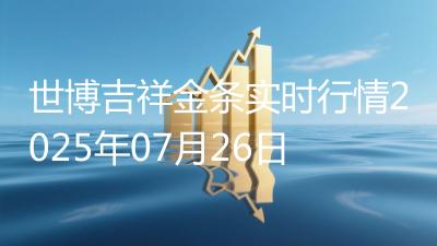 世博吉祥金条实时行情2025年07月26日