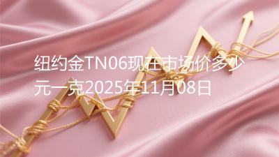 纽约金TN06现在市场价多少元一克2025年11月08日
