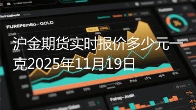 沪金期货实时报价多少元一克2025年11月19日