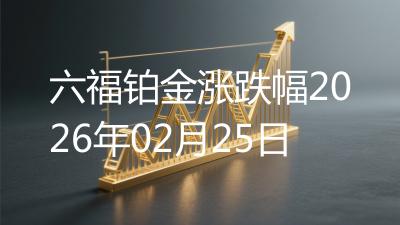 六福铂金涨跌幅2026年02月25日
