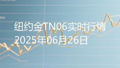 纽约金TN06实时行情2025年06月26日