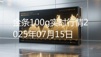 金条100g实时行情2025年07月15日