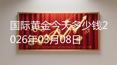 国际黄金今天多少钱2026年03月08日